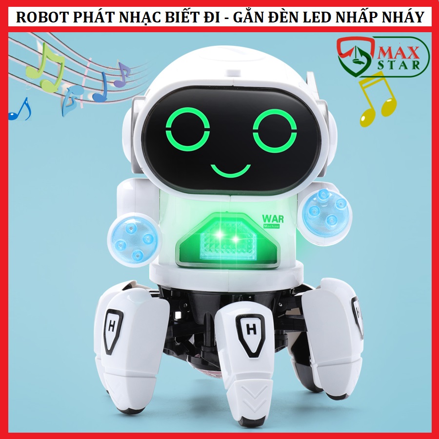 Robot Đồ Chơi Thông Minh Phát Nhạc Nhảy Múa Gắn Đèn Led Nhấp Nháy Vui Nhộn  Trẻ Em - Funimart