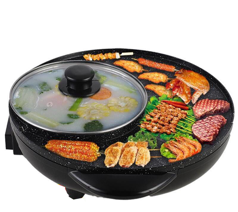 [FOLLOW SHOP GIẢM 150K][Chính Hãng 100%] Chảo Lẫu Nướng Đa Năng Hình Tròn 36cm OuniKa