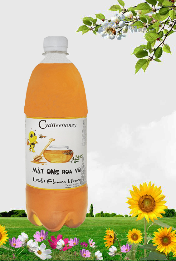 Mật Ong Hoa Vải 1000ml (1400g) Cvdbeehoney