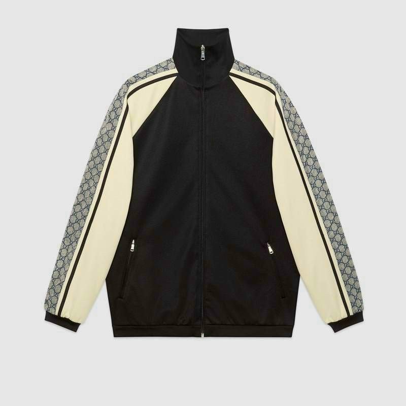 Áo Khoác Dù Viền Tay Gucci KD55