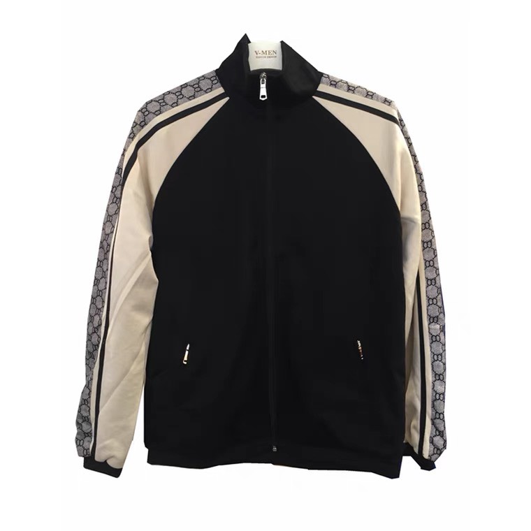 Áo Khoác Dù Viền Tay Gucci KD55